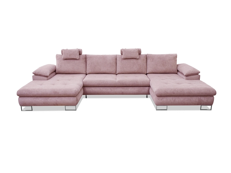 Ecksofa CUBA Stoff rosa