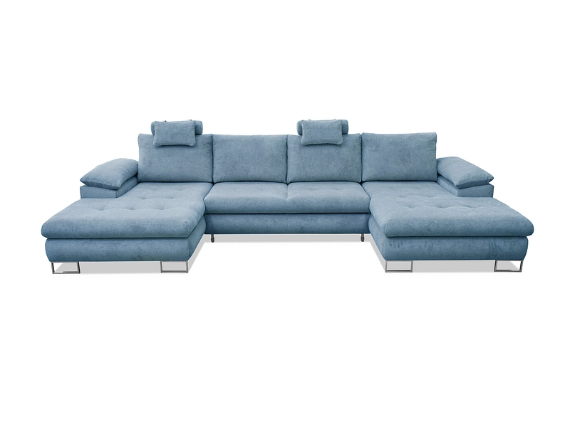 Ecksofa CUBA Stoff hellblau