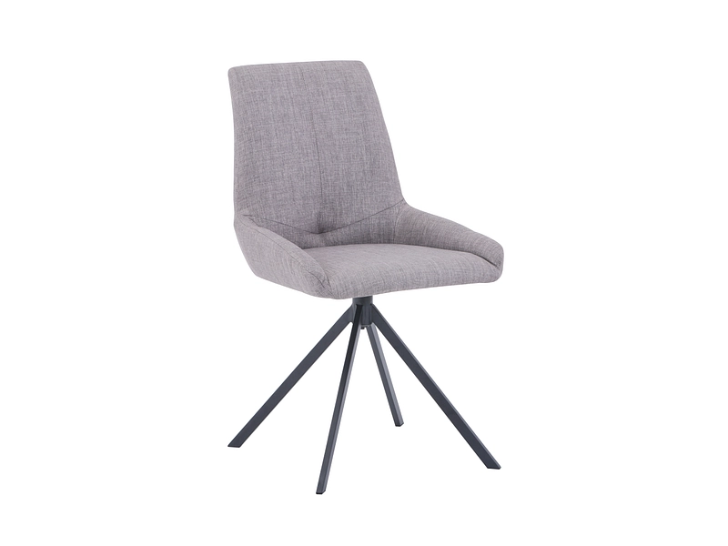 Stuhl SNAPP II Stoff grau Drehsitz