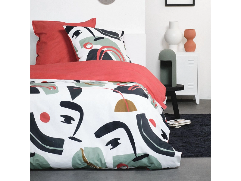 Bettwäsche SUNSHINE FACE 160x210cm + 1*65x100cm Baumwolle