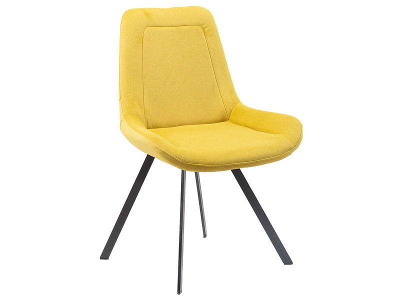 Stuhl AROSA Stoff gelb Drehsitz