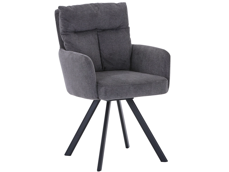 Stuhl COSY Stoff grau Drehsitz