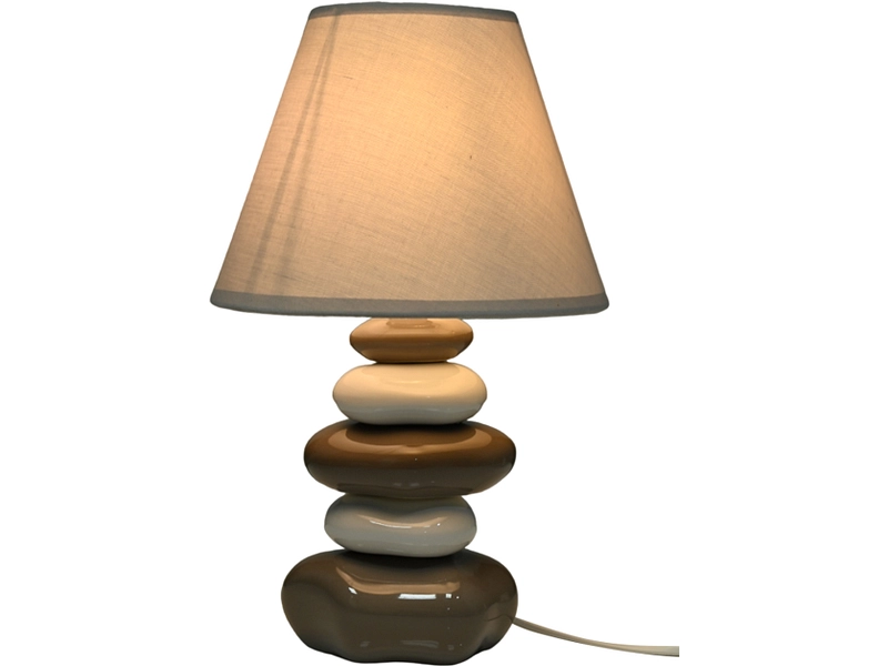 Lampe à poser GALET 35cm 60W gris