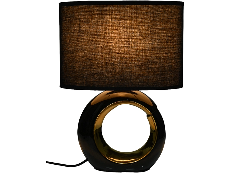 Lampe à poser GLAM 41cm 60W noir