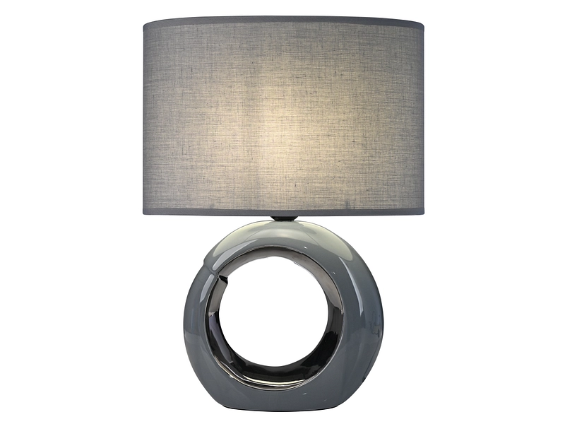 Lampe à poser GLAM 41cm 60W gris