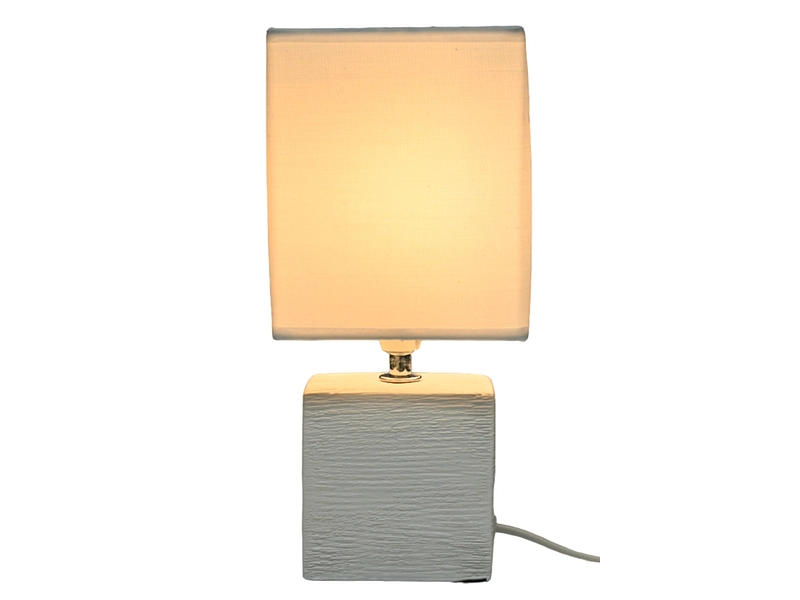 Lampe à poser KUBIK 30cm 40W blanc