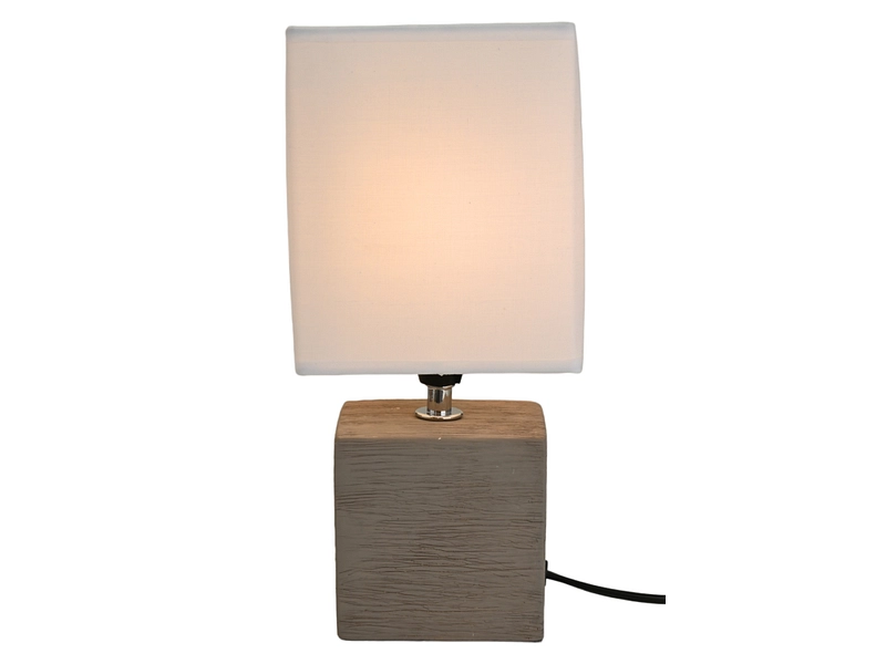 Lampe à poser KUBIK 30cm 40W brun