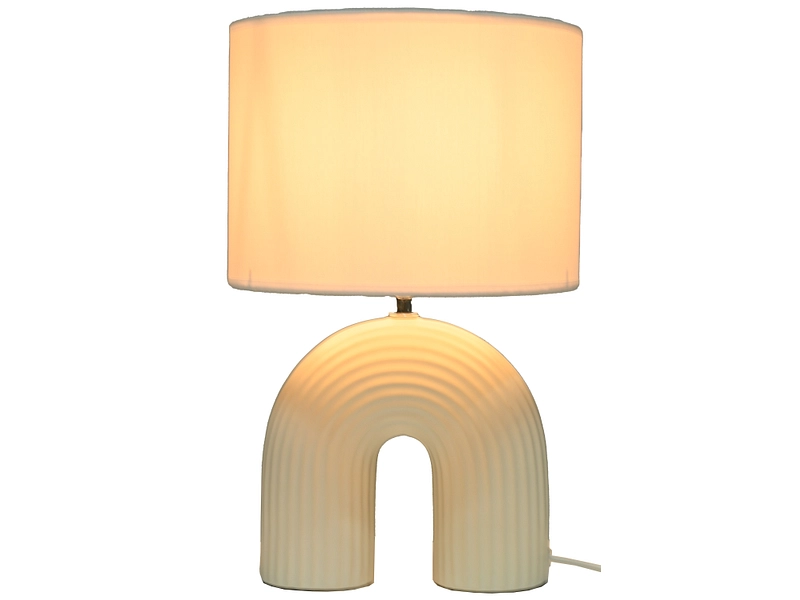 Lampe à poser KAELIA 42cm 40W blanc