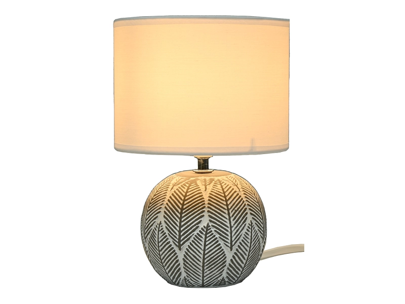 Lampe à poser SEYLAN 29cm 40W gris