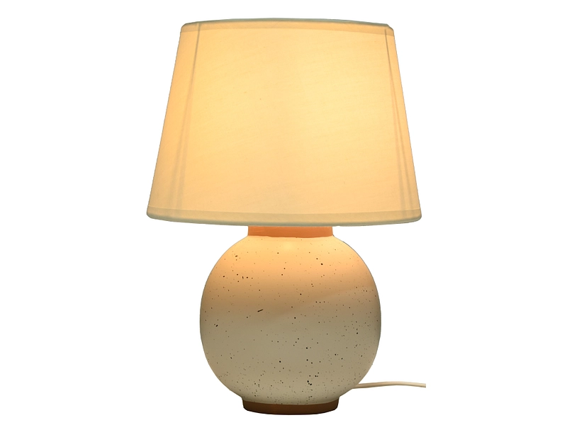 Lampe à poser ROWEN 31cm 40W blanc