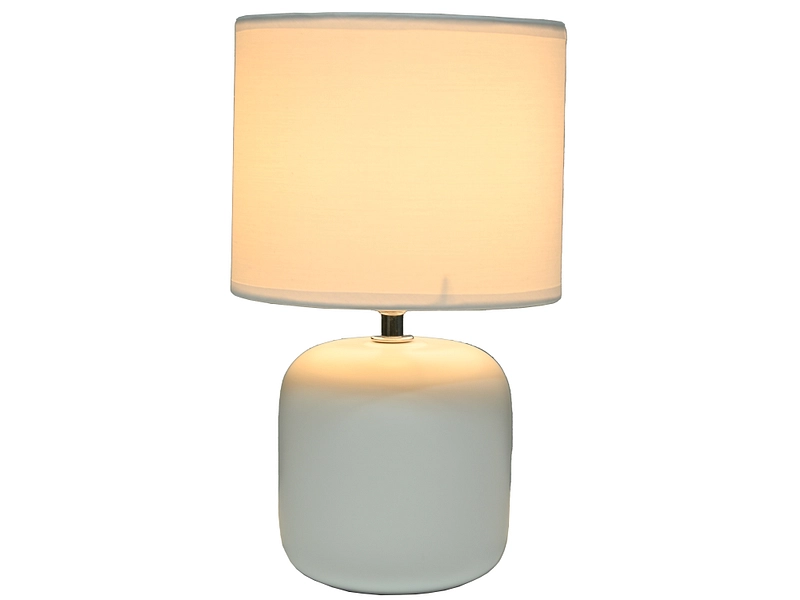Lampe à poser RONAN 31cm 40W blanc
