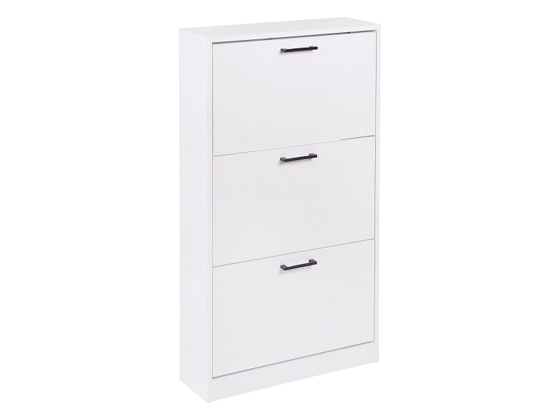 Schuhmöbel SCARPE 6 Paar Schuhe 3 Klappen weiss
