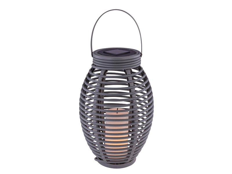 Laterne SOLAR 11 cm x 26.8 cm Metall silber