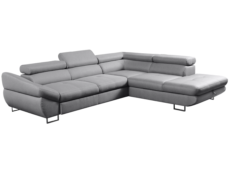 Ecksofa FABIO Stoff grau