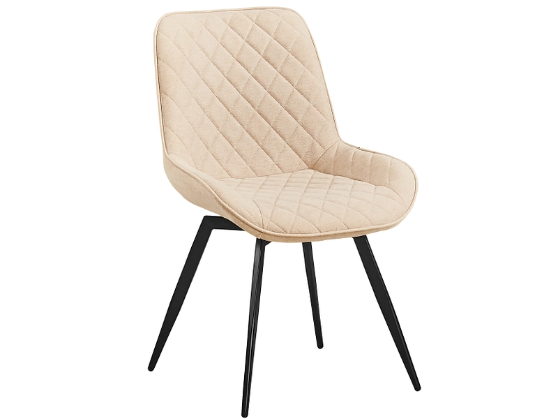 Stuhl PAUL Samt taupe Drehsitz