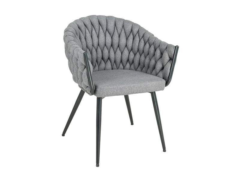 Stuhl BRAID Stoff anthrazit