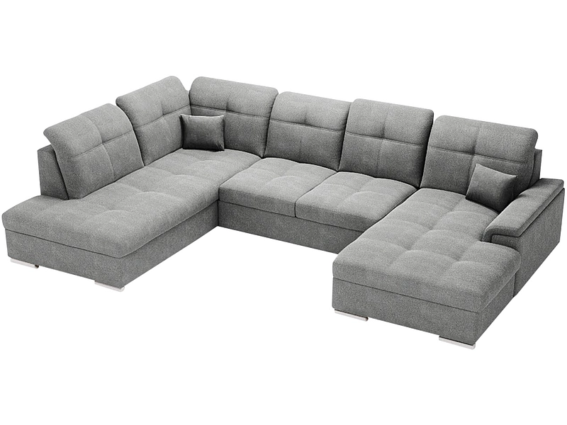 Ecksofa BRUNO Stoff grau