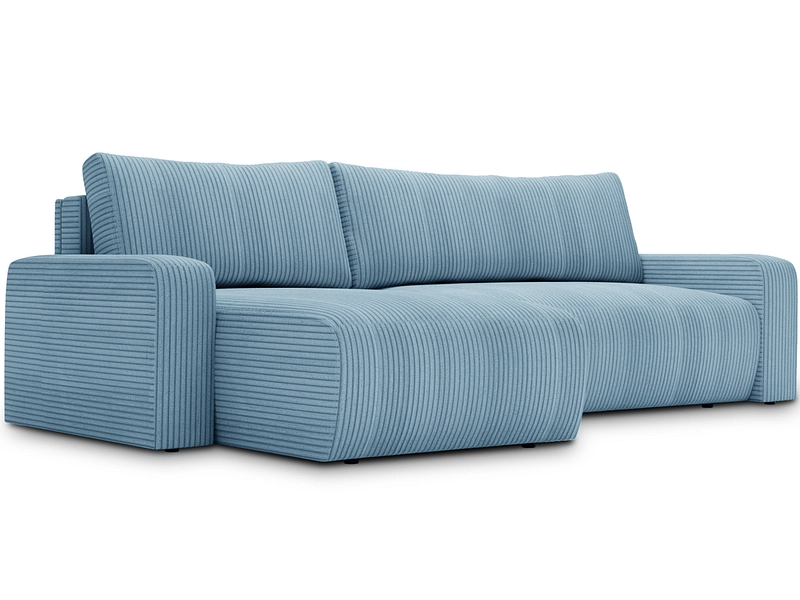 Ecksofa ARAGON Stoff ocean blue