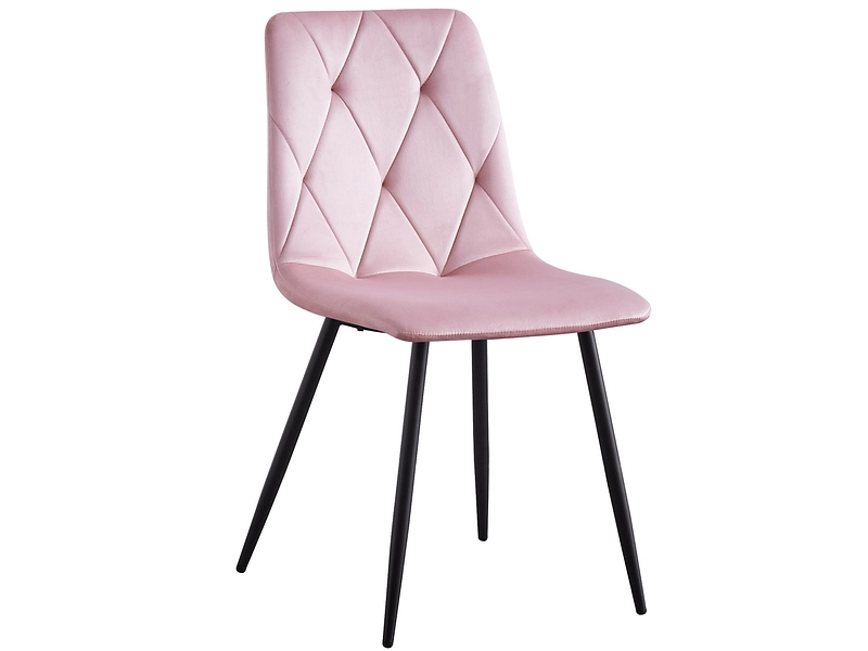 Stuhl BACENO Samt rosa
