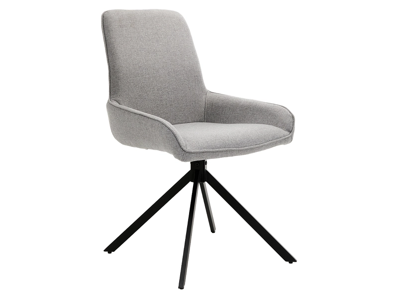 Stuhl BARRY Polyester grau Drehsitz