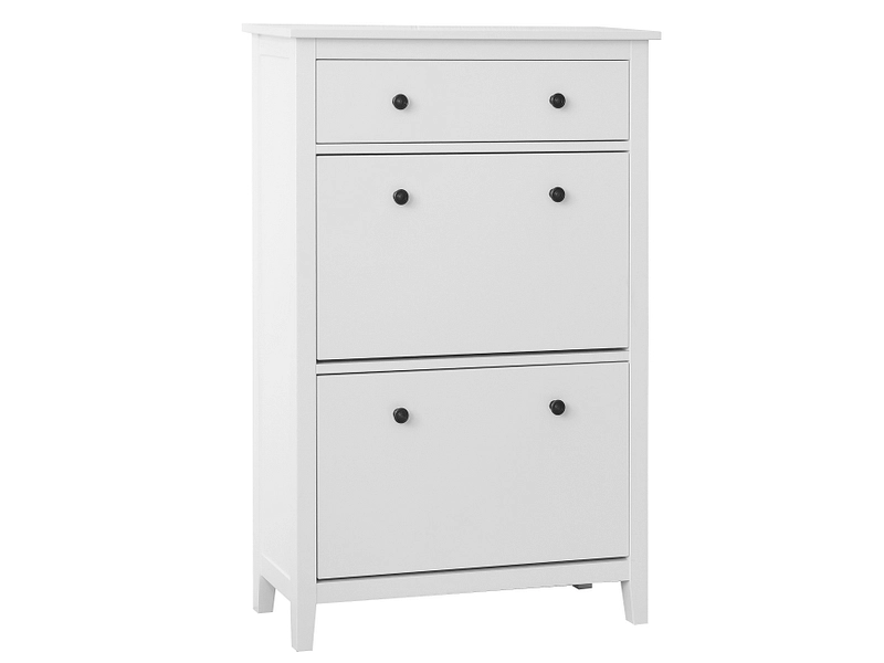 Schuhmöbel ICELAND 12 Paar Schuhe 2 Klappen weiss