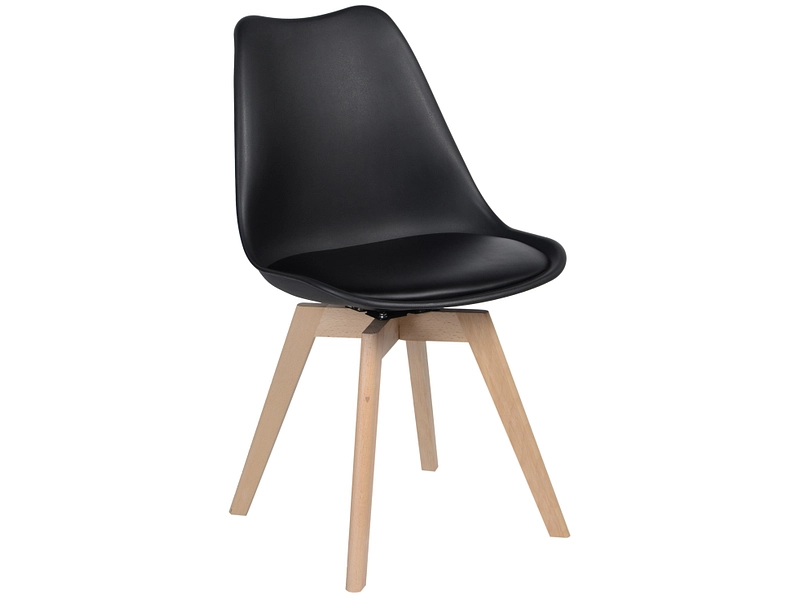 Stuhl FRANKFURT schwarz Drehsitz