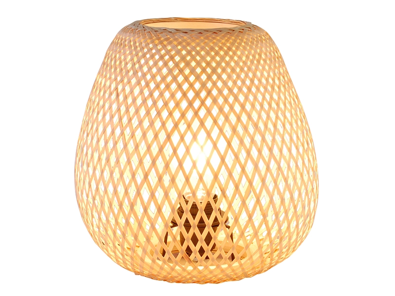 Lampe de table BAMBOO 24cm 40W bois naturel