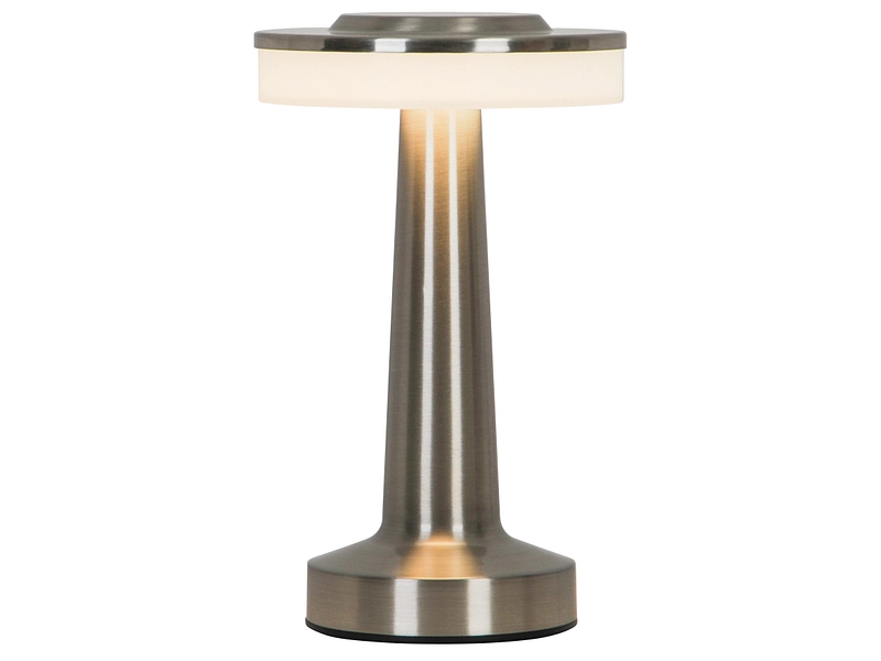 Lampe rechargeable USB VLORA 20.5cm argenté