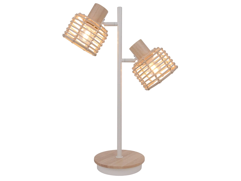 Lampe à poser SAMIUI 53.5cm 25W bois