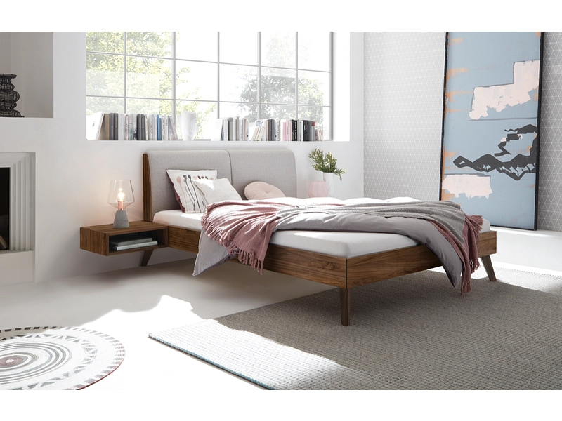 Bett SIMONE 160x200cm geölt nussbaum