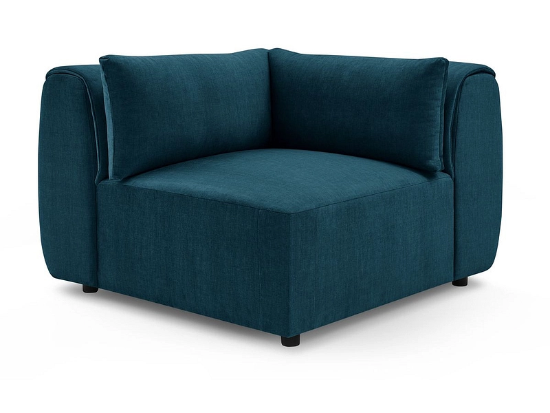 Ecke für modulare Sofas BOBOCHIC JEANNE Samt dunkelblau