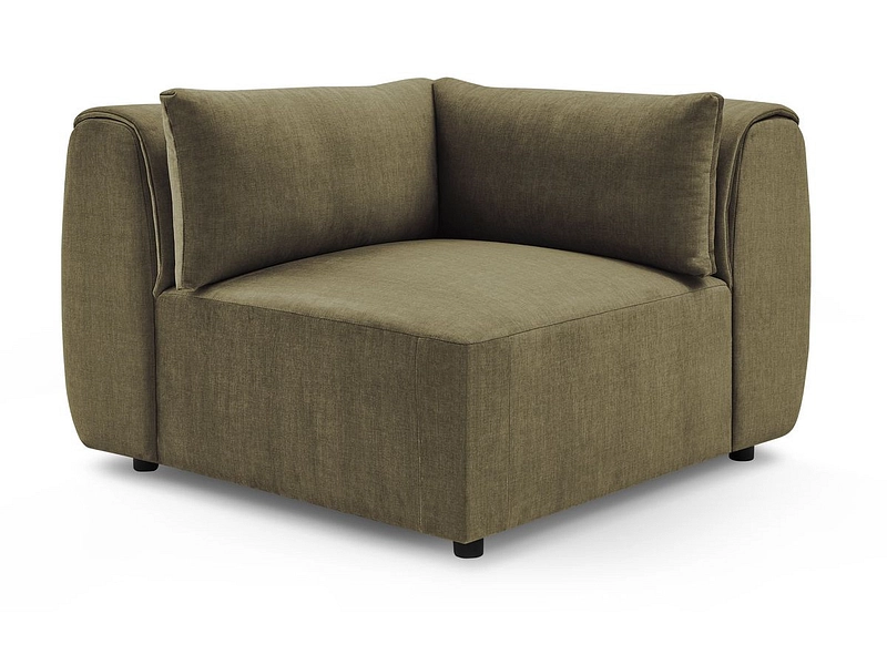 Ecke für modulare Sofas BOBOCHIC JEANNE Samt grün