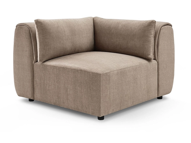 Ecke für modulare Sofas BOBOCHIC JEANNE Samt taupe