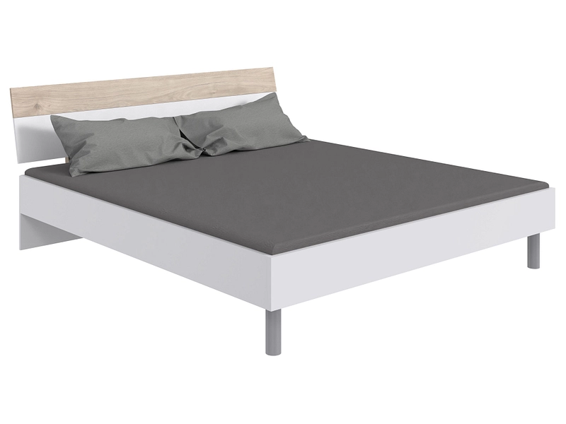 Bett BUDAPEST 160x200cm dekor weiss