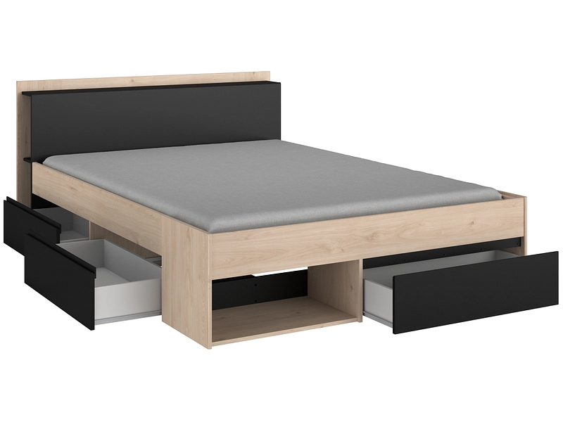 Bett MOST 140x200cm eiche