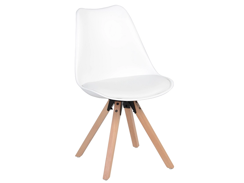 Stuhl FOXTROT Synthetisches Leder weiss