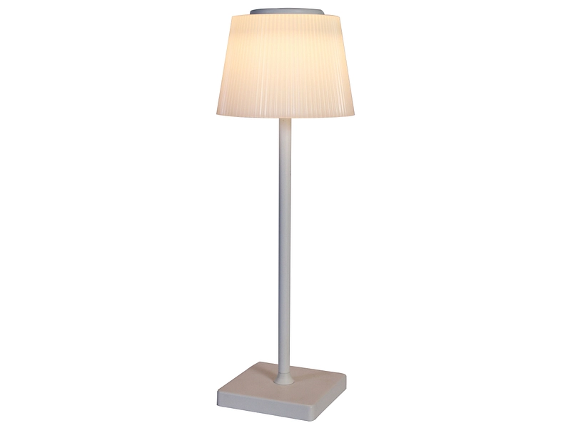 USB-aufladbare Lampe JEANNE 38cm 2W weiss