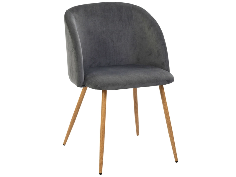 Stuhl SYDNEY Samt anthrazit