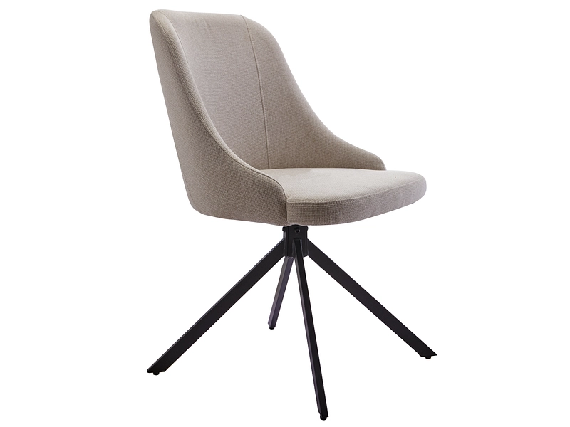 Stuhl ALEX Polyester beige Drehsitz