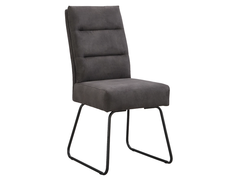 Stuhl BEN Stoff grau