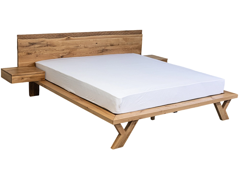 Bett MATTERHORN 140x200cm lack eiche