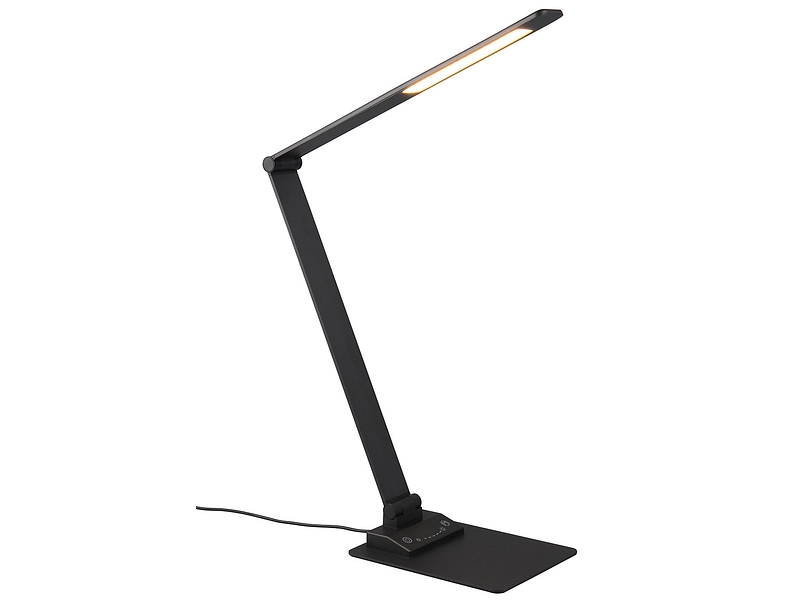 Lampe à poser LED TRAVIS intensité variable 71.9cm 6.5W noir