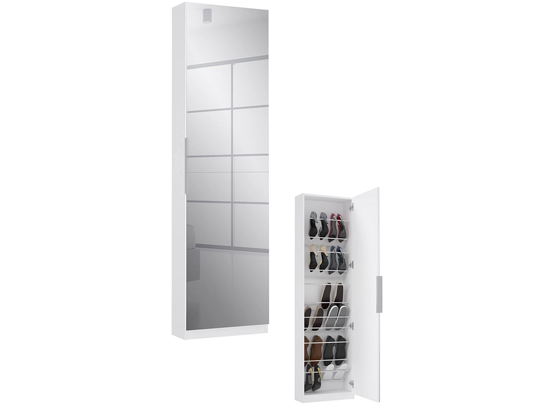 Schuhmöbel CALMA 12 Paar Schuhe 1 Tür weiss