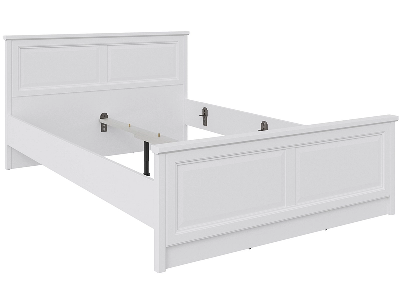 Bett ELENA 140x200cm unifarben weiss