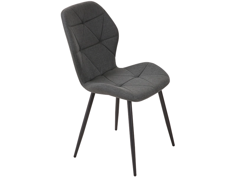 Stuhl LUNA Stoff grau