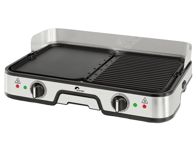 OHMEX Grill mit zwei Platten OHM-GRIL-4730