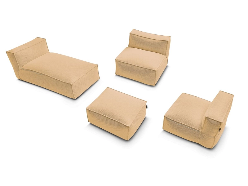 Garten-Set BOBOCHIC BIARRITZ Stoff chiniert orange