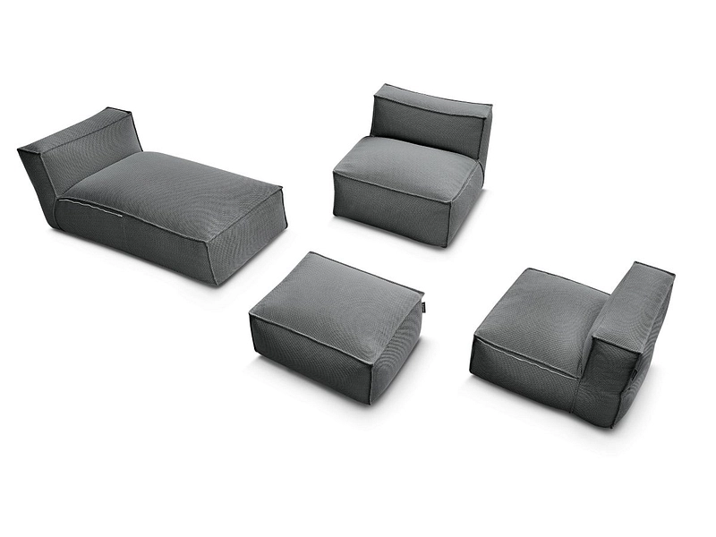 Garten-Set BOBOCHIC BIARRITZ Stoff chiniert schwarz