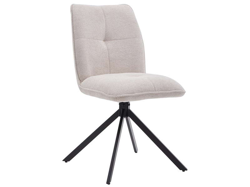 Stuhl ARAGON Stoff farbe leinen Drehsitz