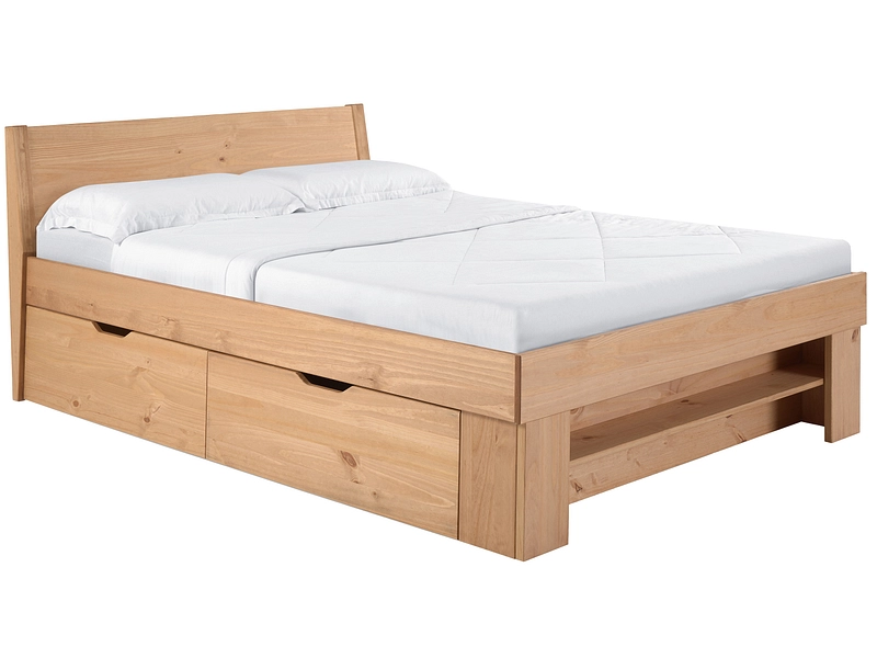 Bett SAHARA 160x200cm gewachst eiche